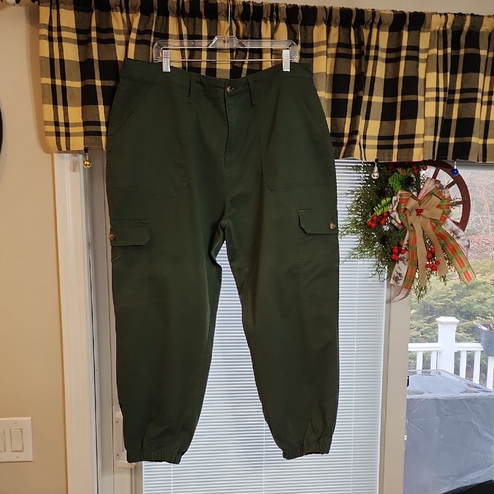 Terra & Sky Charcoal Olive  Green Pants